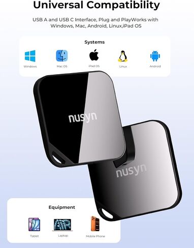 1TB Magnetic Portable SSD, Up to 2000MB/s, USB-C, USB 3.2 Gen 2x2, Aluminum+Glass Housing, Supports iPhone ProRes HDR Recording, Compatible with Tablets, Computers, Smartphones, PC - Black in Saudi Arabia