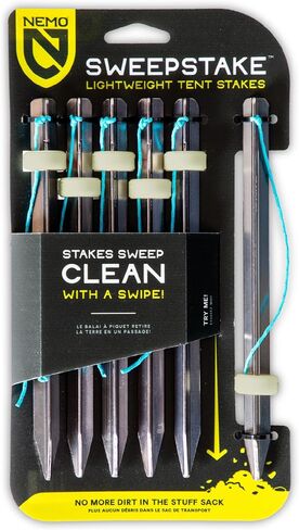 مجموعة أوتاد خيمة من NEMO Equipment Sweepstake - لون واحد - 6 عبوات in Kuwait