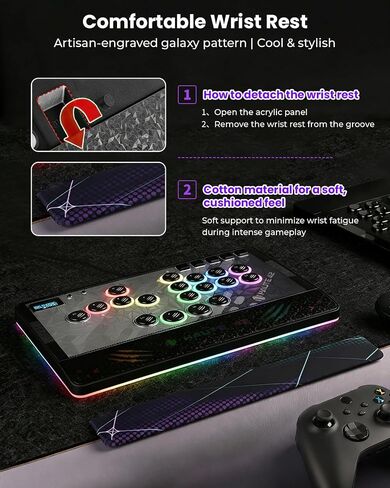 Haute42 C-AT Leverless Controller, Hot Swap Arcade Fightstick for PC/Switch in Saudi Arabia
