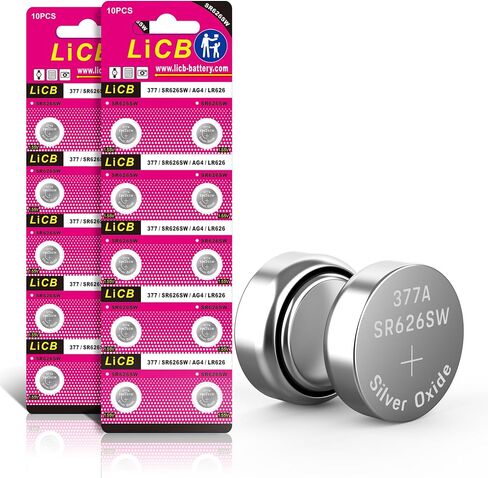 LiCB 20 Pack SR626SW 377 626 Watch Battery 1.5V Button Cell Batteries in Saudi Arabia