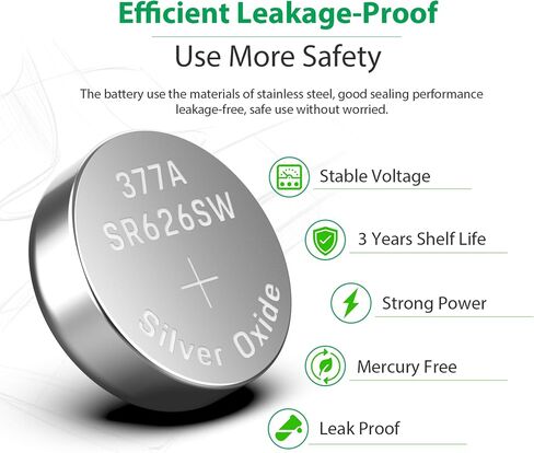 LiCB 20 Pack SR626SW 377 626 Watch Battery 1.5V Button Cell Batteries in Saudi Arabia