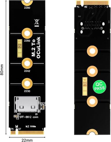 RGEEK M.2 NVME to OCuLink SFF-8612 Adapter, PCIe 4.0 x4 64Gbps in Saudi Arabia
