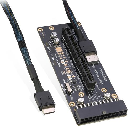 RIITOP Oculink eGPU Adapter, OCuLink SFF-8612 to PCIe x16 Card with Cable for eGPU in Saudi Arabia