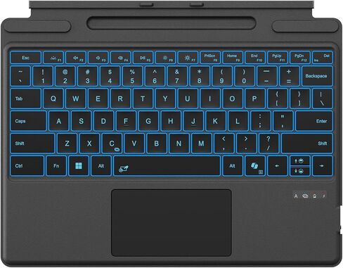 Surface Pro 11/10/9/8 Keyboard, Bluetooth Backlit Type Cover With Trackpad in Saudi Arabia