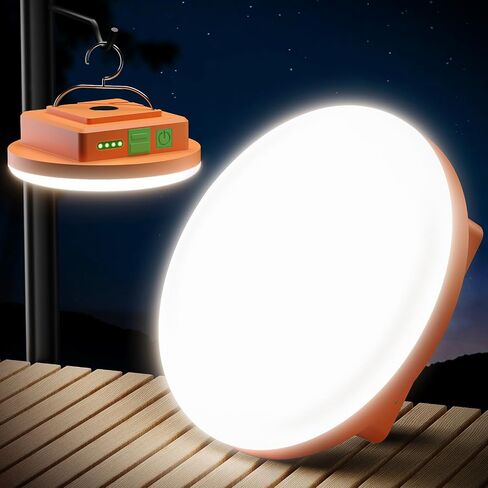 Eventek Camping Lights 12000mAh, Ultra Bright LED Camping Lantern with 4 Modes & Magnetic, IPX5 Waterproof Rechargeable Tent Lights for Power Outages, Tent, Hiking, Emergency - Blue in Kuwait