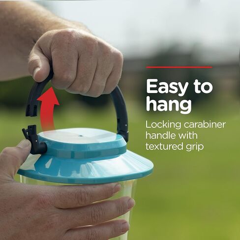 Enbrighten LED Large Camping Lantern, Battery Powered, USB Charging, 800 Lumens, 200 Hour Runtime, Carabiner Handle, Hiking Gear, Emergency Light, Blackout, Storm, Hurricane in Kuwait