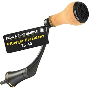 Mamba Series Power Handle Compatible for Pflueger President 25-40 Spinning Fishing Reel (Not for President Lock Type or President 6920-6940 Series) in Saudi Arabia