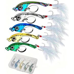 Avlcoaky Trout Spoons Lure 15g Casting Jigging Spoon, 5pcs/Box in Saudi Arabia