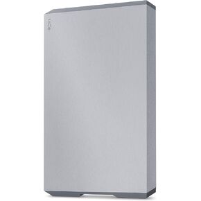 LaCie Mobile Drive, 5TB, External Hard Drive Portable - Moon Silver, USB-C 3.2, for PC and Mac, Post-Consumer Recycled, with Adobe All Apps Plan (STLP5000400) in Kuwait