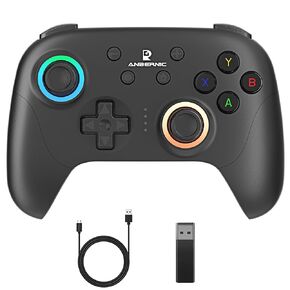 GiipGoop RG P01 Wireless Gaming Controller RG P01 Controllers Gamepad for PC Plug and Play Gaming Gamepad with Hall Effect/Triggers Joystick rg p01 Game Controller Switch/PC/Steam/Android/IOS(Black) in Kuwait