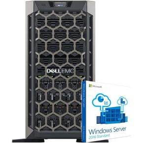 Dell PowerEdge T640 Tower Server with 2 Intel Silver 8-Core CPUs, 128GB DDR4 RAM, 1.6TB Enterprise SAS SSDs, RAID, Windows 2016 (Renewed) in Saudi Arabia