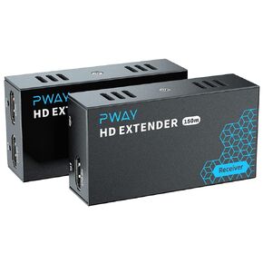 PWAY HDMI Extender 500ft RX Only, One to Many Over Gigabit Switch No Delay Over Cat5e/6, Search for B0C36WM1MZ to get the Set (TX + RX) in Saudi Arabia