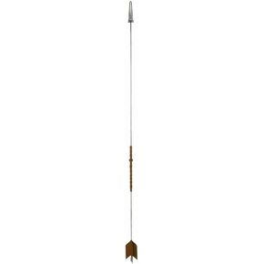 Slock Master Tim Wells Sparrow Hawk Spear, Long-Range Throwing Spear with Arrow-Style Stabilizing Wings, Grooved Handle for Controlled Throwing, Stainless Steel Shaft, Razor-Sharp Spear Tip in Kuwait