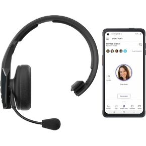 BlueParrott C300-XT MS Noise Cancelling Bluetooth Headset–Hands-Free Wireless Headset Programmed with Access to Microsoft Teams Walkie Talkie,Long Wireless Range with Superior Sound,IP65-Rated, Black in Kuwait