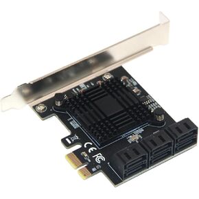 PCIe 6 Port SATA3.0 ASM1166 Controller(Gray) in Saudi Arabia
