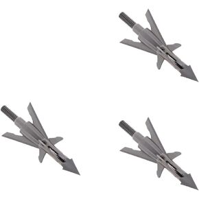 New Archery Products New Archery Products Slingblade 4 Ti Crossbow 100 Grain Hunting Stainless Steel Spin Tested Mechanical 3 Pieces Broadhead Set in Saudi Arabia