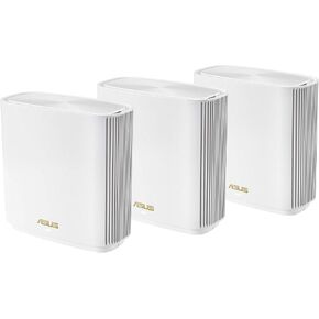 ASUS ZenWiFi Whole-Home Tri-band Mesh WiFi 6E System (ET9 3PK), Coverage up to 7,800 sq.ft, 7800Mbps, new 6GHz band, AiMesh, Lifetime Free Internet Security, Parental Control, EasySetup (Renewed) in Saudi Arabia