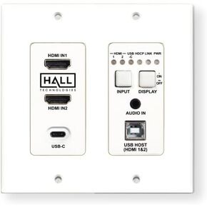 Hall Technologies HT-DSCV2-70-TX-US 2-Gang High-Definition Baseband Transmission 2.0 Wall Plate Transmitter in Kuwait