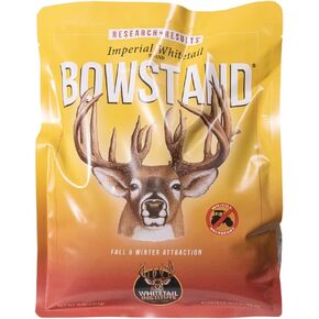Whitetail Institute BowStand Deer Food Plot Seed، العلف السنوي المصمم لجذب الغزلان إلى قطع الطعام الصغيرة البعيدة لصيد القوس، يمكن زراعته باستخدام الأدوات اليدوية، 4 رطل (4500 قدم مربع) in Kuwait