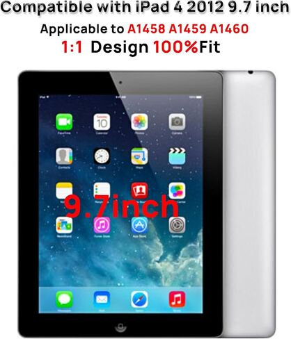 Screen Replacement for iPad 4 4th Generation, Touch Glass Compatible with iPad A1458 A1459 A1460 with Home Button and Tool Set in Saudi Arabia