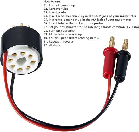 Douk Audio Nobsound فراغ أنبوب أمبير مكبر للصوت لوحة التحيز اختبار التحقيق الحالي 8 دبوس المقبس لEL34، KT88، 6L6، 6V6، 5881، 6550، KT66، KT100، KT120، 7027 (CT1-P، لوحة الحالية) in Kuwait