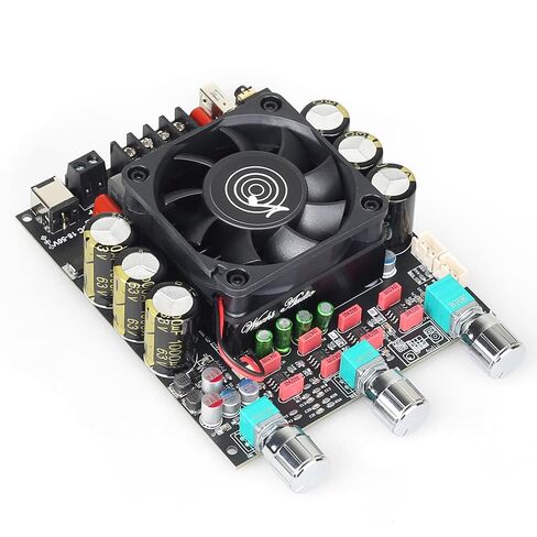 ZK-3002T 300W+300W Bluetooth Digital Amplifier Board TPA3255 Chip 2.0 Channel with Bluetooth/3.5mm AUX Input/USB Input,with Treble and Bass Adjustment in Kuwait