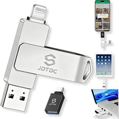 سعة حقيقية 128 جيجابايت، محرك أقراص فلاش USB أصلي معتمد من Apple MFi لهاتف iPhone in Kuwait