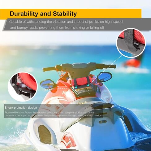 Speaker Mount for Jet Ski, Metal Bracket Holder for PWC's/Boat/Aluminum(BK) in Saudi Arabia