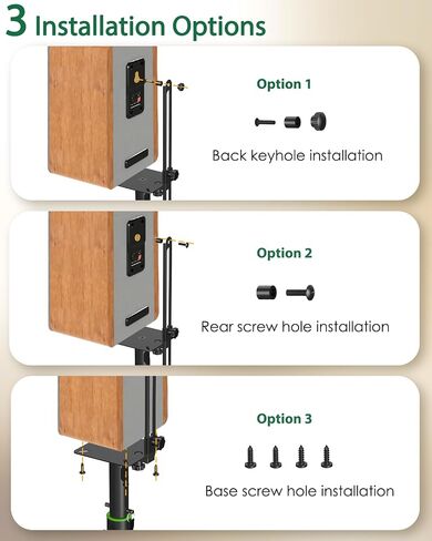 Vondynote Bookshelf Speaker Stands Pair 31"-50" Floor Speaker Stands in Kuwait