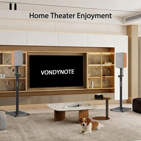 Vondynote Bookshelf Speaker Stands Pair 31"-50" Floor Speaker Stands in Kuwait