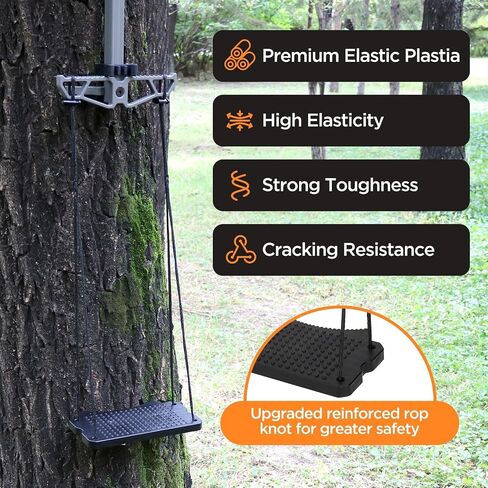 Climbing Stick Aider for Hunting, Daisy Chain Single Step Aider, Lightweight Rope Ladder Tree Stand Step, Non-Slip Tree Climbing Sticks, Saddle Hunting Accessories, and Tree Climbing Gear in Saudi Arabia