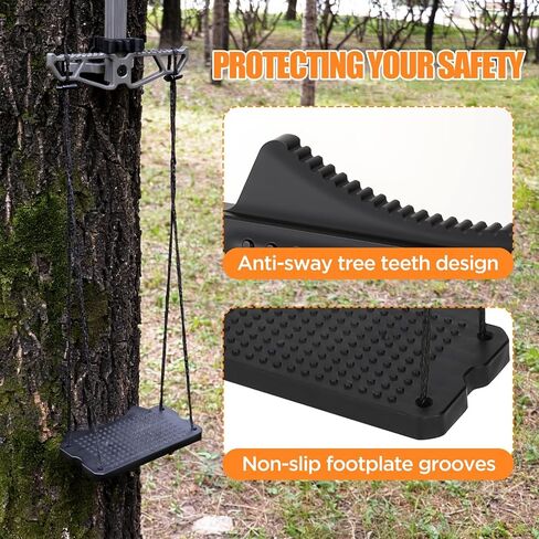 Climbing Stick Aider for Hunting, Daisy Chain Single Step Aider, Lightweight Rope Ladder Tree Stand Step, Non-Slip Tree Climbing Sticks, Saddle Hunting Accessories, and Tree Climbing Gear in Saudi Arabia