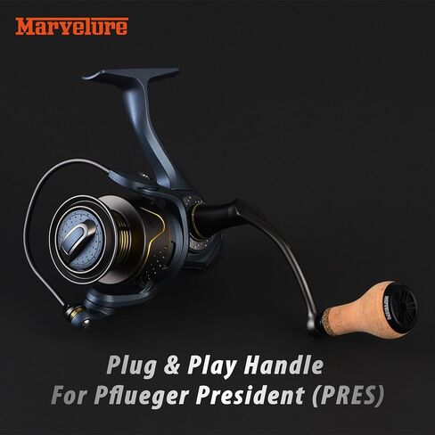 Mamba Series Power Handle Compatible for Pflueger President 25-40 Spinning Fishing Reel (Not for President Lock Type or President 6920-6940 Series) in Saudi Arabia