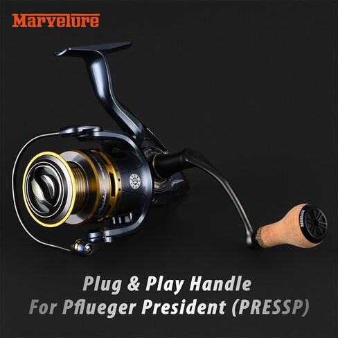 Mamba Series Power Handle Compatible for Pflueger President 25-40 Spinning Fishing Reel (Not for President Lock Type or President 6920-6940 Series) in Saudi Arabia