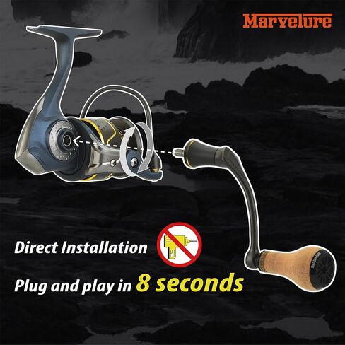 Mamba Series Power Handle Compatible for Pflueger President 25-40 Spinning Fishing Reel (Not for President Lock Type or President 6920-6940 Series) in Saudi Arabia