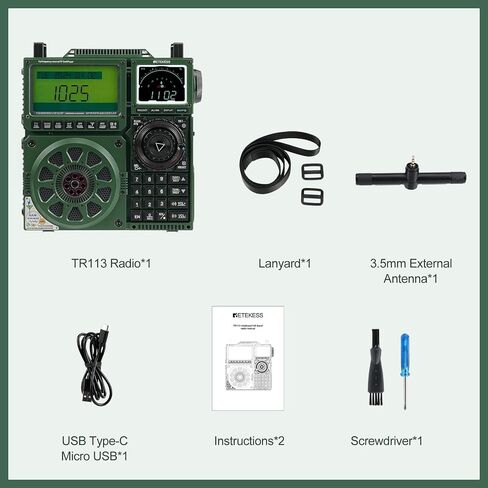 Retekess TR113 Shortwave Radio Receiver, Full Band Radio in Saudi Arabia