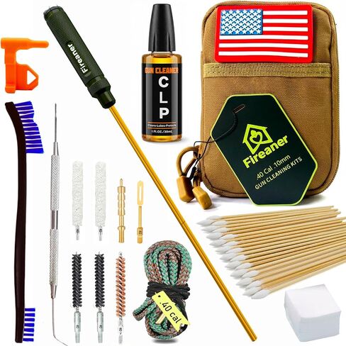 40 Cal&10mm Handgun Pistol Cleaning Kit with Bore Rope and MOLLE Pouch in Saudi Arabia