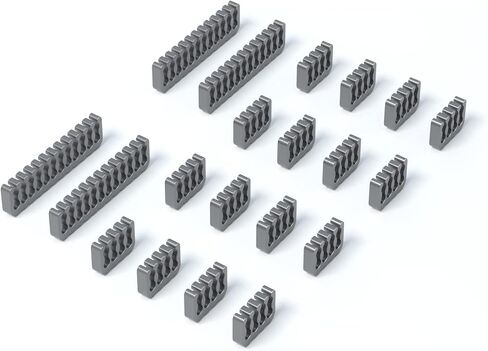 Sirlyr White 24-Pack PSU Cable Organizer Combs Kit 3.5mm for PC in Saudi Arabia