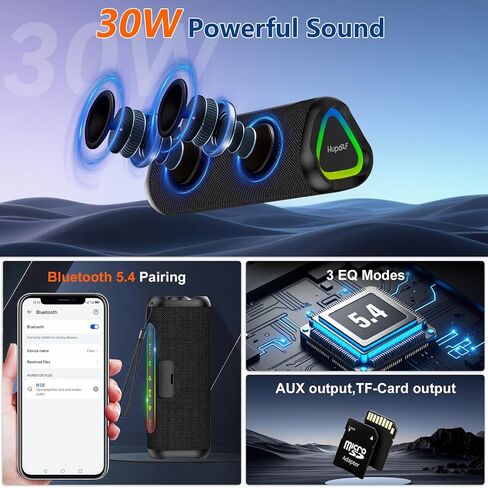 Magnetic Bluetooth Speaker, Portable Wireless, 30W Sound, IPX7 Waterproof in Saudi Arabia