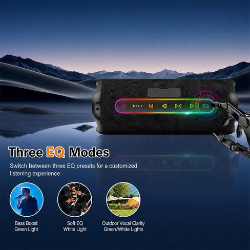 Magnetic Bluetooth Speaker, Portable Wireless, 30W Sound, IPX7 Waterproof in Saudi Arabia