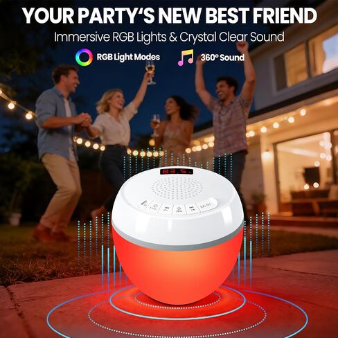 AearKing 3in1 Floating Pool Speaker with Digital Pool Thermometer & Lights in Saudi Arabia