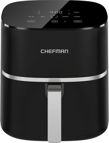 Chefman TurboX 4-in-1 Air Fryer, 5-Quart Airfryer for Extra Crispy Chicken, Fries, Wings, and More, Air Fry, Bake, Reheat, and Frozen Functions, Digital Touch Controls, Dishwasher Safe in Saudi Arabia