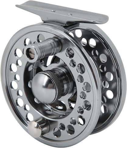 3/4 Fishing Fly Reel CNC Aluminum Alloy Gear Ratio 1:1 Gun Color for Fishing Enthusiasts in Saudi Arabia