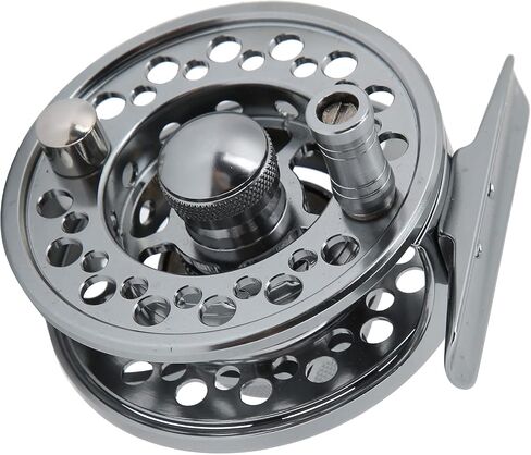 3/4 Fishing Fly Reel CNC Aluminum Alloy Gear Ratio 1:1 Gun Color for Fishing Enthusiasts in Saudi Arabia