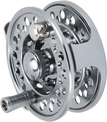 3/4 Fishing Fly Reel CNC Aluminum Alloy Gear Ratio 1:1 Gun Color for Fishing Enthusiasts in Saudi Arabia