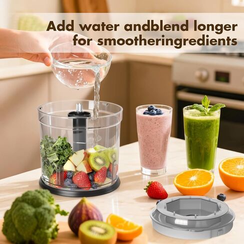 Mini Small Food Processor 4 Cup,Meat Grinder with 2 Bowls,Electric Food Chopper,Powerful Motor 2 Speed & 4 Blades for Baby Food,Meat,Onion,Vegetables in Saudi Arabia