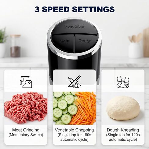 3-in-1 Food Processor, 600W Meat Grinder, Vegetable Chopper & Dough Mixer in Kuwait