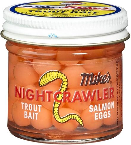 Atlas-Mike's Fishing Trout Bait Salmon Eggs (Nightcraler, Red) in Saudi Arabia