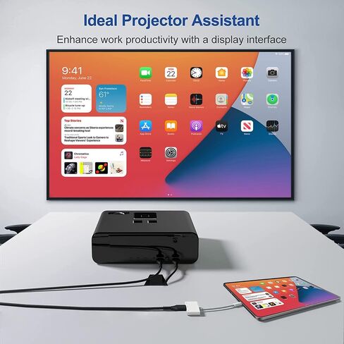 محول USB-C رقمي AV متعدد المنافذ من Apple مع HDMI 8K@60 هرتز ومنفذ شحن USB 3.2 و100 واط لهاتف iPhone 15/16/17، ومحول HDMI من النوع C معتمد من MFi لأجهزة MacBook Pro/Air وiPad Pro وiMac والمزيد (أبيض) in Kuwait