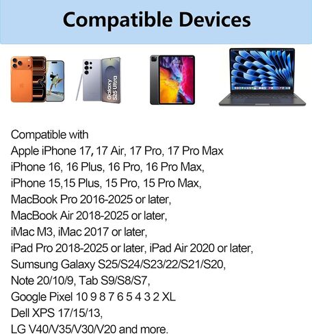 محول USB-C رقمي AV متعدد المنافذ من Apple مع HDMI 8K@60 هرتز ومنفذ شحن USB 3.2 و100 واط لهاتف iPhone 15/16/17، ومحول HDMI من النوع C معتمد من MFi لأجهزة MacBook Pro/Air وiPad Pro وiMac والمزيد (أبيض) in Kuwait